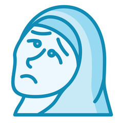 Mournful Face Icon