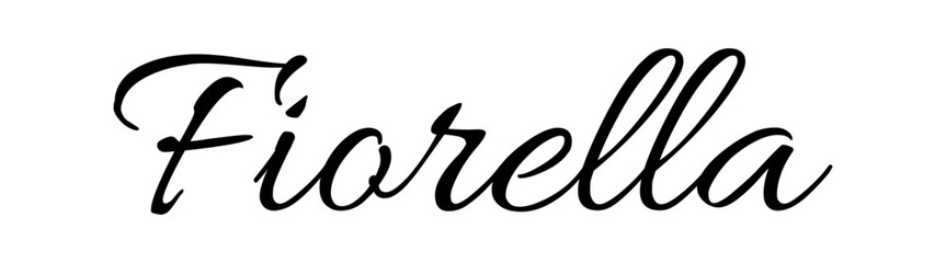 Fiorella - black color - name written - ideal for websites,, presentations, greetings, banners, cards, books, t-shirt, sweatshirt, prints, cricut, silhouette, sublimation
