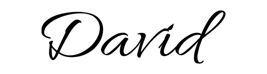 David - black color - name written - ideal for websites,, presentations, greetings, banners, cards, books, t-shirt, sweatshirt, prints, cricut, silhouette, sublimation
