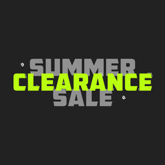 Summer Clearance Sale Sticker - Summer Clearance Sale Label - Summer Clearance Sale Design