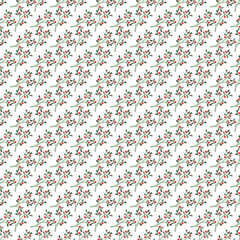 Free vector flat small flowers pattern design.
