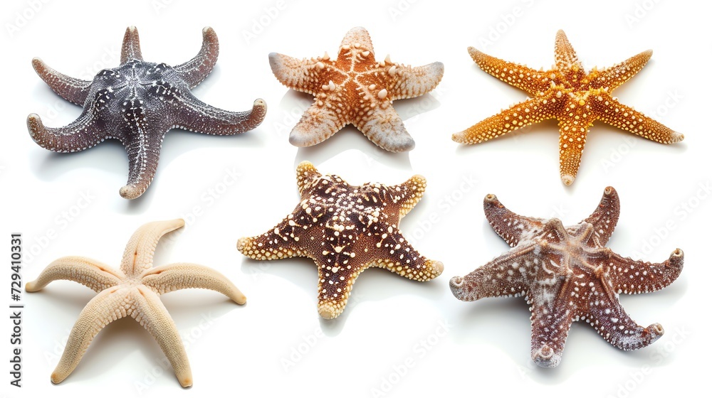 Wall mural Set of Starfish