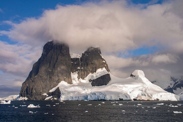 Antarctic landscape view aken at Lemaire Chanel.