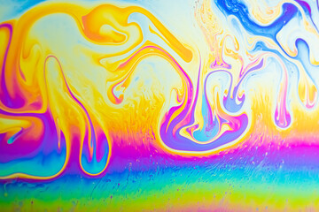 Fototapeta na wymiar Colorful Abstract Rainbow Bubble Background