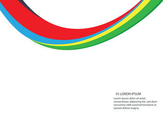 Olympic colored background. Abstract multicolored background. Vector graphics for design.
