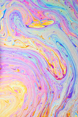 Abstract Texture Close-Up Of Soap Bubbles