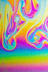 Colorful Abstract Rainbow Bubble Background