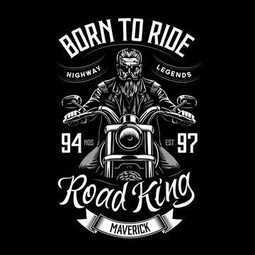 Classic Biker Shirt Logo 