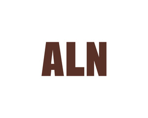 ALN Logo design vector template
