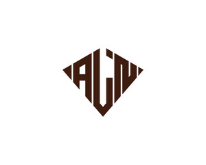 ALN Logo design vector template