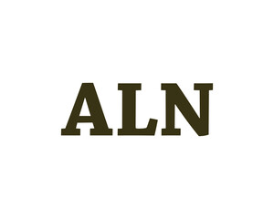 Obraz premium ALN Logo design vector template
