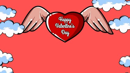 a Valentine's Day animation with a nature theme