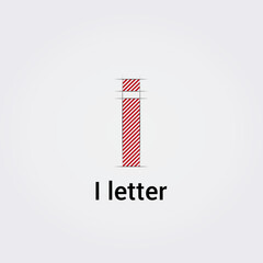 Obraz premium Icone Lettre I pour Design Logos, Symbole, Illustration Pictogramme Monogramme pour Business, Variations Alphabet Isolé Silhouette