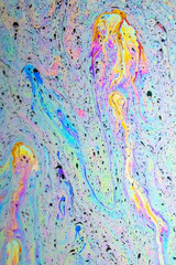 Abstract Texture Close-Up Of Soap Bubbles