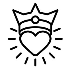 Crowned Heart Icon