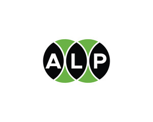 ALP Logo design vector template