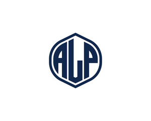 ALP Logo design vector template