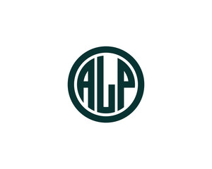 ALP Logo design vector template