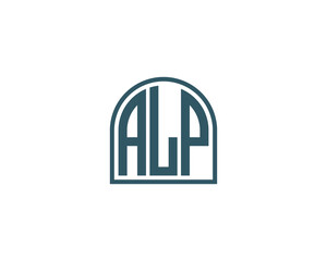 ALP Logo design vector template