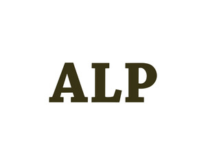 ALP Logo design vector template