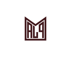 Fototapeta premium ALQ Logo design vector template