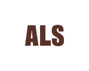 ALS Logo design vector template