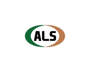 ALS Logo design vector template