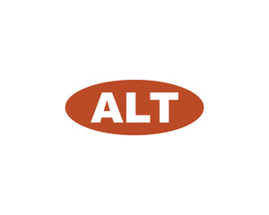 ALT Logo design vector template