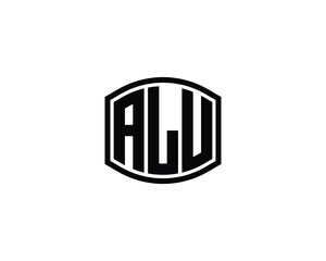 ALU Logo design vector template