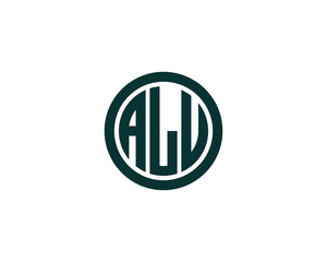ALU Logo design vector template