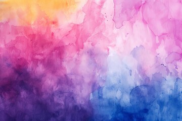Bright colorful watercolor paint background texture A vibrant canvas for artistic expression and creative projects