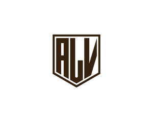 ALV Logo design vector template