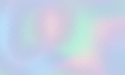 Pixelated grunge soft holographic background. Moire overlapping effect. Vector image.