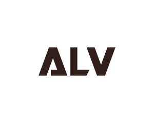 ALV Logo design vector template