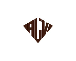 ALV Logo design vector template