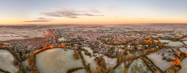 Glastonbury Town - Frosty Sunrise