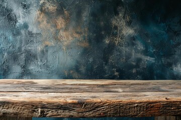 Empty old wooden table background Providing a rustic and natural surface for product displays Design projects Or creative compositions