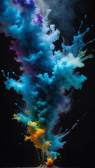 colorful smoke 