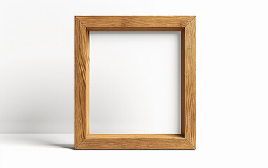 Wooden Frame Next to White Wall