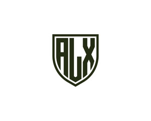 ALX logo design vector template