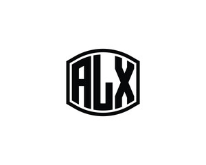 ALX logo design vector template