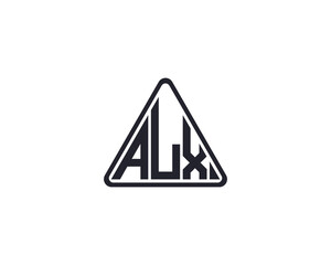 ALX logo design vector template