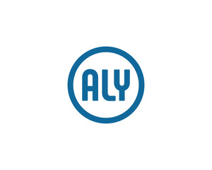 ALY Logo design vector template