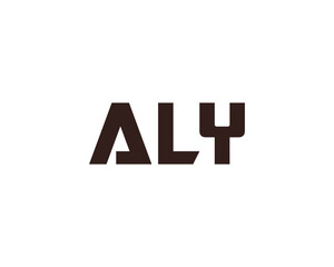 Obraz premium ALY Logo design vector template
