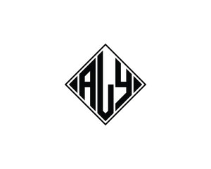 ALY Logo design vector template