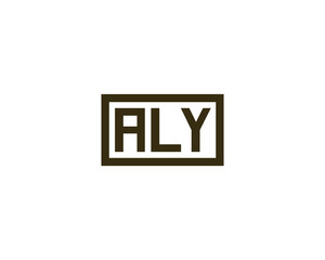 Obraz premium ALY Logo design vector template