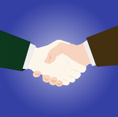 Business partners shaking hands. Conclusion of the contract. A man's deal.