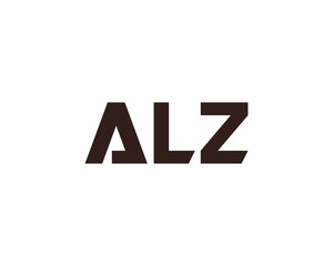 ALZ logo design vector template