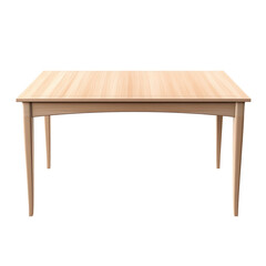 Table. Scandinavian modern minimalist style. Transparent background, isolated image.