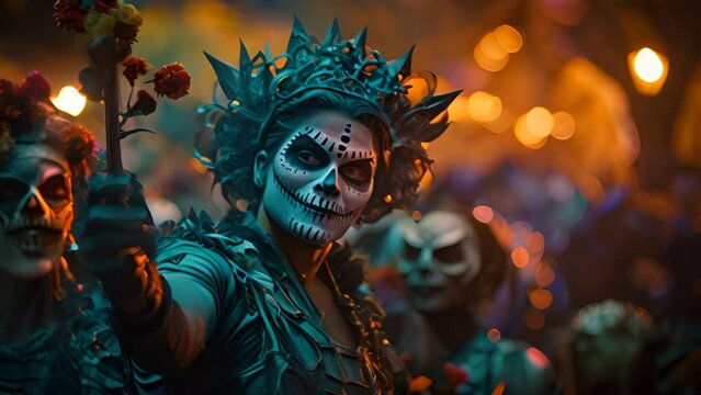 Halloween parades feature floats, dancers, and performers dressed in elaborate and creative costumes.